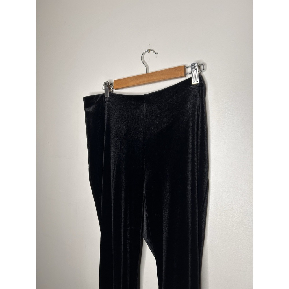 LC Lauren Conrad Runway Black Velvet Women's Pants Skinny Size XL New NWT - Picture 3 of 10